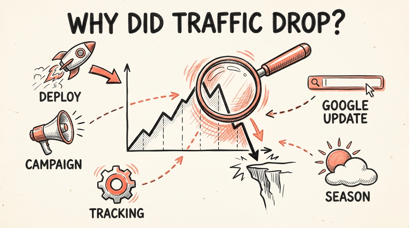 Why did my organic traffic drop? A step-by-step diagnosis